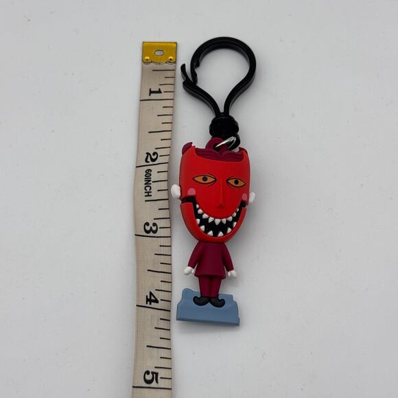 Nightmare Before Christmas Keychain Lock Devil Mask Bag Clip On Villain Disney - Picture 6 of 7